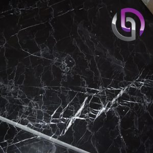 سنگ طبیعی مرمریت سفید مشکی